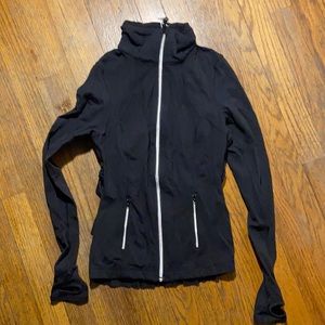 Black zipped lululemon top